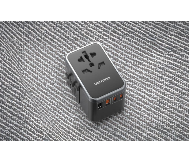 Vention Uniwersalny adapter podróżny 65W GaN 2x USB-A 2x USB-C - 1543464 - zdjęcie 5